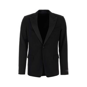Lanvin Men Black Wool Blazer